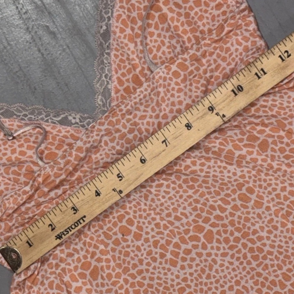 Victoria's Secret VTG Y2K animal print Babydoll Lace trim mini slip dress SZ.S - Picture 5 of 9